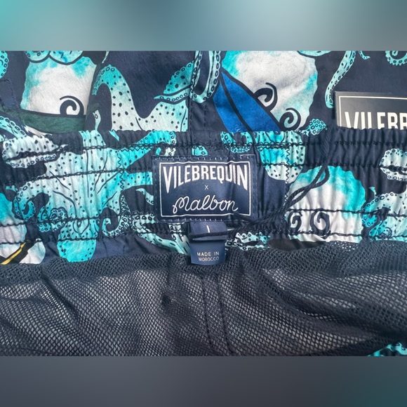 -BLOWOUT $75 firm -  NWT - Vilebrequin x Malbon Moorise Bleu Marine Swim trunks - Picture 2 of 7
